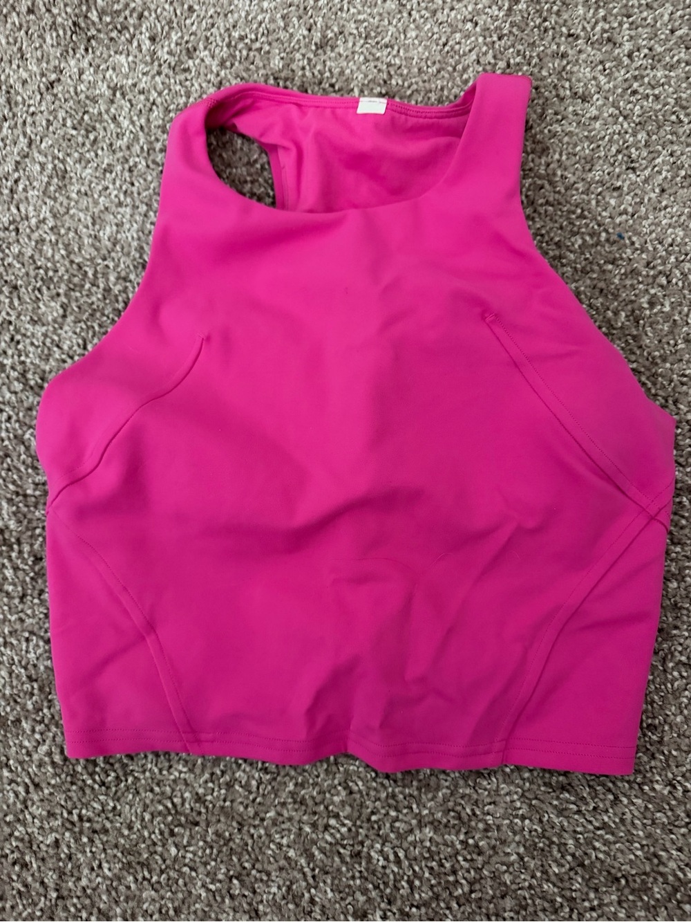 lululemon athletica Sonic Pink High-Neck Crop Sports Bra